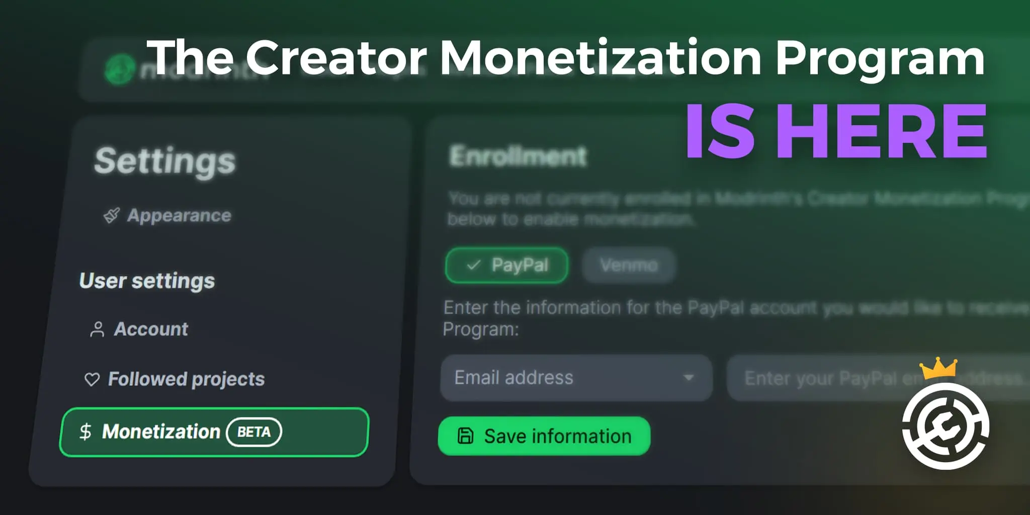 Creators can now make money on Modrinth!